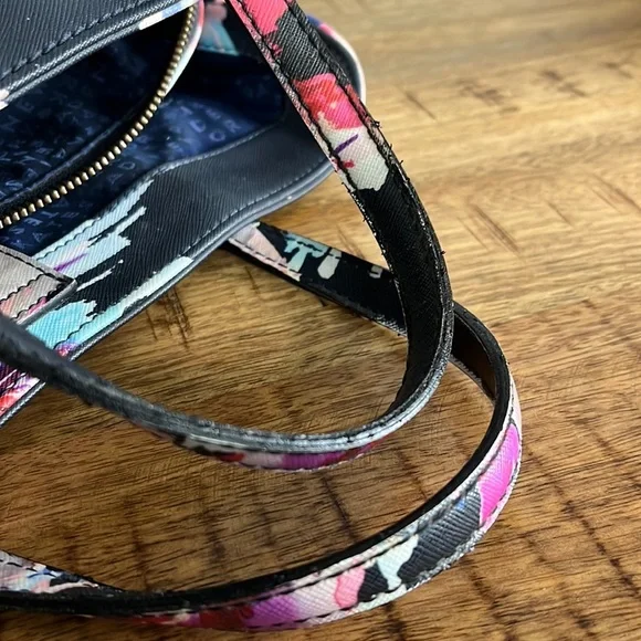 Kate Spade Black and Pink Floral Shoulder Bag - Picture 11 of 16